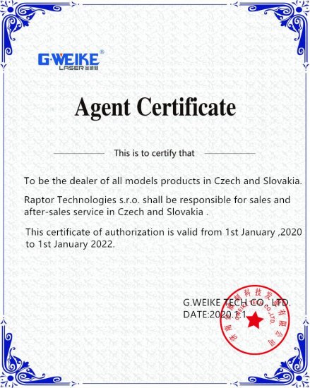 Agent Certificate