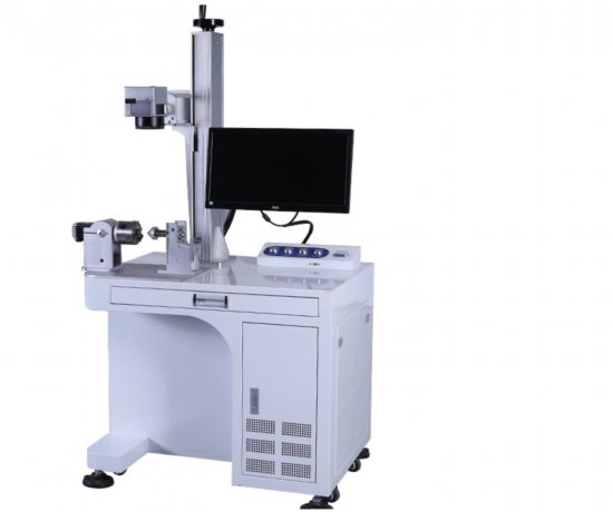 Marking laser with a rotating axis